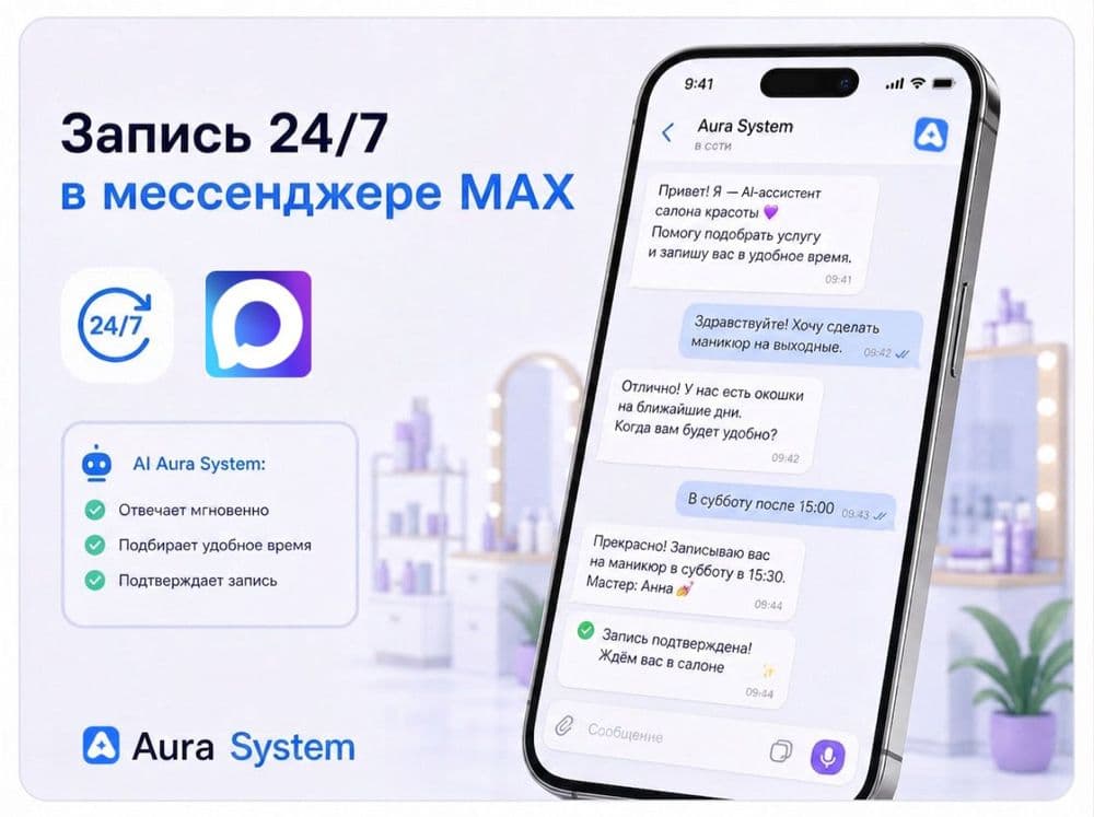 Мессенджер MAX — новый канал записей для бьюти-бизнеса