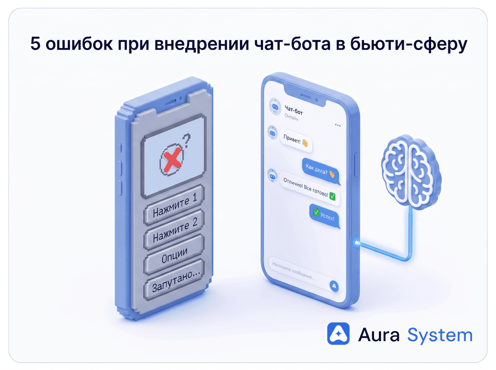 5 фатальных ошибок при внедрении чат-ботов в бьюти-сферу