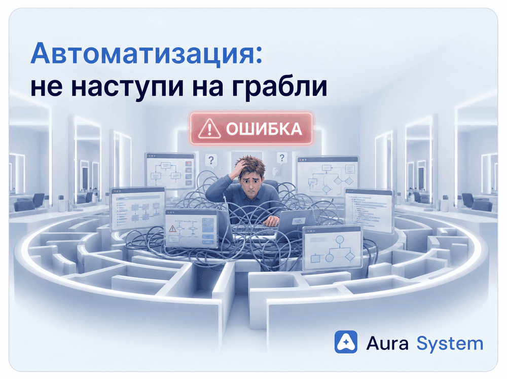 Топ-5 ошибок при внедрении автоматизации в бьюти-сфере